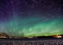 foto dell'aurora boreale