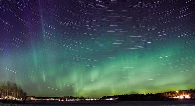 foto dell'aurora boreale
